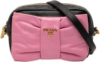 Prada Pre-owned Cross Body Bags, female, Pink, Size: ONE SIZE Pre-owned Vintage Crossbody Bag