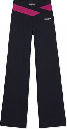 Freddy Leggings Flare Mano Pesca con Vita Alta a Incrocio