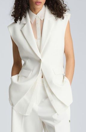 Kenneth Cole Layered Vest in Pure White at Nordstrom, Size 14