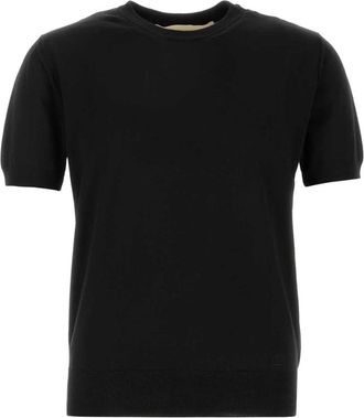 Valentino Garavani Virgin Wool Sweater - Heren - Ronde hals truien - Zwart - L - Wol - Truien & Vesten
