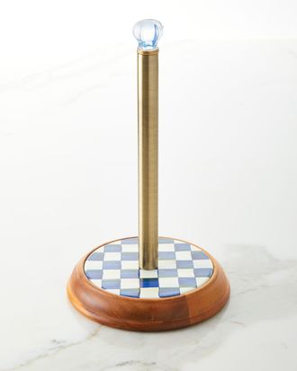 MacKenzie-Childs Royal Check Paper Towel Holder