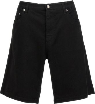 Dolce & Gabbana Stretch Denim Bermuda Shorts - Heren - Korte broeken - Zwart - Maat: XS Denim