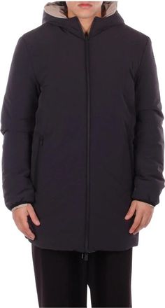 Suns Giubbotto reversibile con cappuccio - Heren - Parka Jassen - Zwart - 2XL - Polyester - Jassen