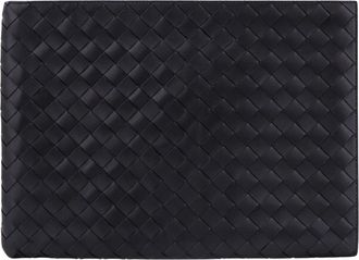 Bottega Veneta Pochette in pelle intrecciata - - Accessories - Uomo - Nero - ONE SIZE
