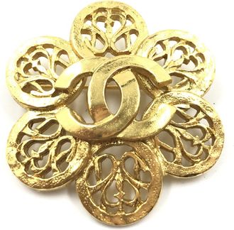 Chanel Chanel Costume Jewlery Vintage Brooch Coco Womens Medallian (Pre-Owned)