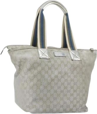 Gucci Pre-owned Vintage Tote Bag - Dames - Vintage Shopper - Grijs - ONE Size - Vintage
