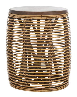 Safavieh Maui Rattan Drum Stool Table