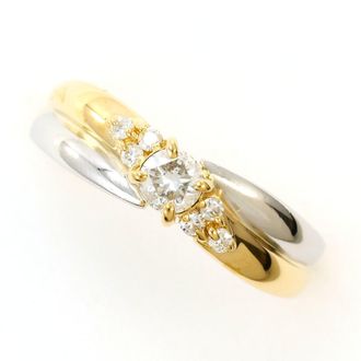 C&A Platinum Yellow Gold Yellow Gold (18K) Platinum 900 Band Ring (Pre-Owned)