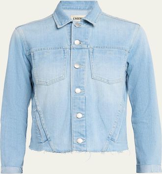 L'agence Janelle Slim Raw-Edge Jacket