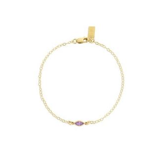 Set & Stones Marquise Birthstone Bracelet in Gold /June at Nordstrom