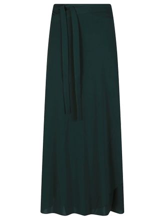 Eres Julieta Green Wrap Maxi Skirt
