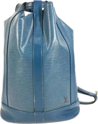 Louis Vuitton Pre-owned Shoulder Bag - unisex - Vintage Rugzakken - Blauw - ONE Size - Leer - Vintage