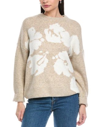 Vince Camuto Flower Motif Sweater