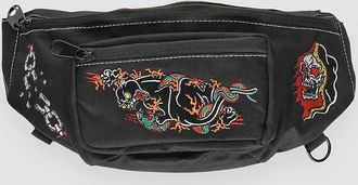 Ninth Hall Tatted Emb Hip Umh&auml;ngetasche black