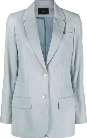Joseph Blauwe Casual Blazer Jackie Jacket - Dames - Blazers - Blauw - 2XS - Katoen - Jassen