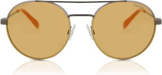 Polaroid PLD 6056/S Polarized 40G/HE Mens Sunglasses Yellow Size 55