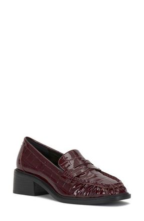 Vince Camuto Eshnie Penny Loafer Pump in Rich Chanti at Nordstrom, Size 8.5