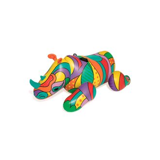 Bestway Rinoceronte Hinchable Colores 201x102 Cm 41116, Rinoceronta Hinchable Colores 201x102 Cm 41116. -flotador Hinchable Con Forma De Rinoceronte Para La P