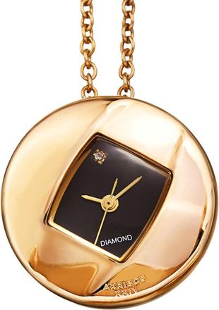 Akribos XXIV Diamond Black Dial Ladies Watch AK1053YGB