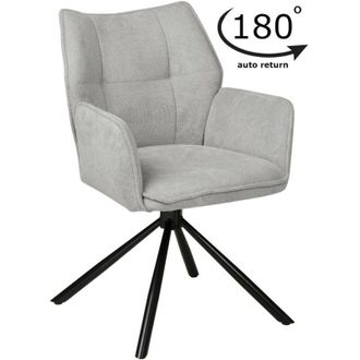 OEM Silla Giratoria Tapizada Eden, Tela Gris, Cat