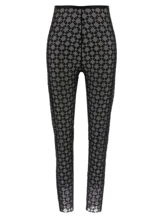 Givenchy Black Nylon stretch leggings