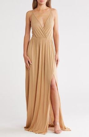 Go Couture Empire Waist Maxi Dress in Cocoon at Nordstrom Rack, Size X-Large