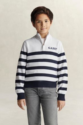 GANT Teens Teen Boys Breton Striped Sweater (122/128) WHITE