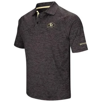 Colosseum Mens Colosseum Black Colorado Buffaloes Down Swing Polo in Heather Black at Nordstrom, Size Xxx-Large