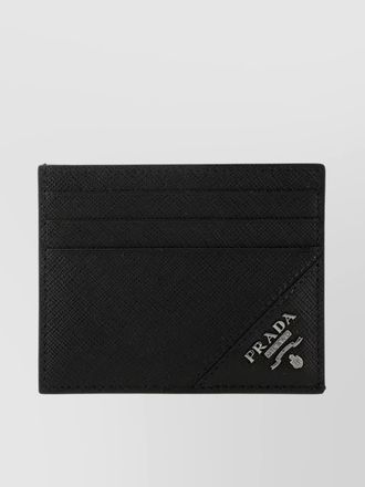 Prada slim rectangular leather card holder