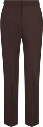 Max Mara Dames, Broeken, Bruin, Maat: S