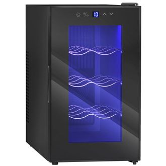 HOMCOM Vinoteca 26.5x51.5x47.5 cm negro