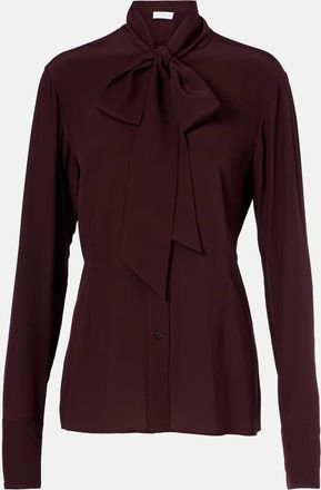 Stella McCartney Blusa in seta con fiocco