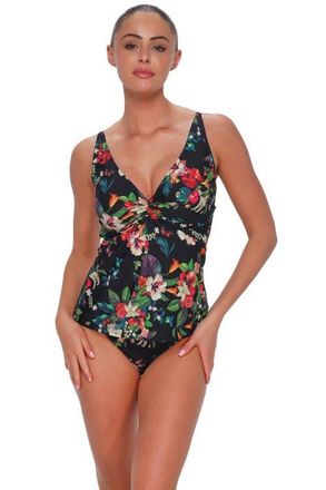 Sunsets Forever Tankini Swimsuit Top - DD Cup in Fleur Noire at Nordstrom, Size 38