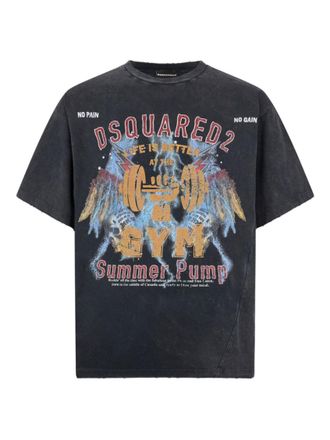 Dsquared2 Grey Cotton T-Shirt