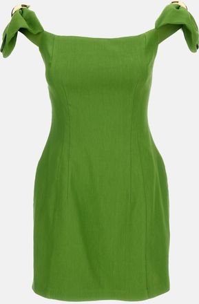 Elisabetta Franchi Mini Abito In Misto Lino