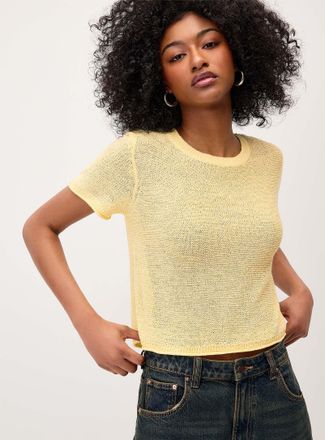 Only Womens Rolled trim fine-knit sweater