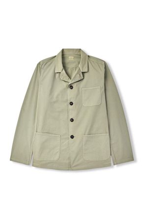 Massimo Alba Florida Camp-Collar Stretch-Cotton Twill Overshirt