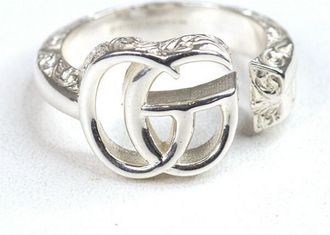 Gucci Silver Sterling Silver 925 Band Ring (Pre-Owned)