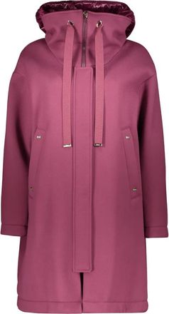 Herno Jas met rits- en drukknoopsluiting - Dames - Parka Jassen - Paars - M - Katoen - Jassen
