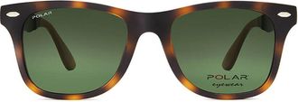 Polar 467 Clip-On Polarized 428 Mens Sunglasses Tortoiseshell Size 52