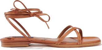 Margaux Eyewear The Wrap Sandal in Saddle at Nordstrom, Size 40.5