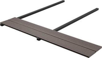vidaXL Vidaxl Pavimento Da Deck 30 Pz Marrone Scuro Wpc