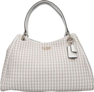 Guess Mirema Shopper - Dames - Handtassen - Beige - ONE Size - Leer - Tassen