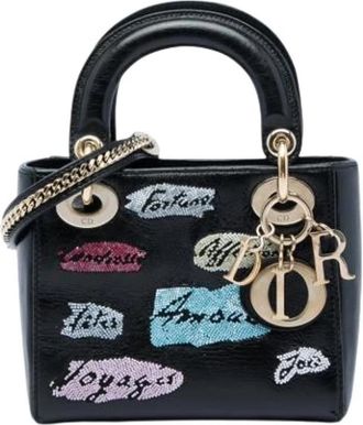 Dior Pre-owned Lady Dior - Dames - Vintage Handtas - Zwart - ONE Size - Leer - Vintage