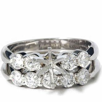 Pompeii3 1 1/5ct Diamond Engagement Ring Setting Mount Size Selectable