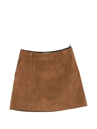 Dunst minirok met su&egrave;de-effect