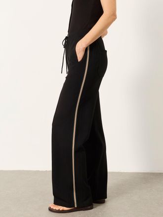 Fat Face FatFace Black Ely Side Stripe Trousers