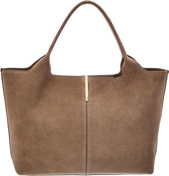 Tod's Tods Logo Medium Suede Tote