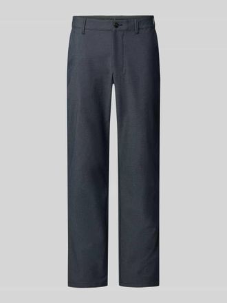 Christian Berg Straight Fit Hose aus Baumwoll-Mix in Marine, Gr&ouml;&szlig;e 102
