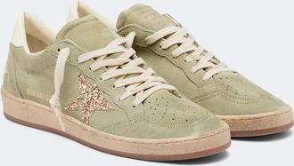 Golden Goose Ball Star glitter suede sneakers